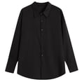 thumbnail image 4 of Womens Long Sleeve Button Down Shirt For Casual Loose Shirt Sleeve Shirt for Women Pattern Clothes for Women Small Extra Long Womens T Shirts Womens Long Sleeve Summer Tops Womens Too V Neck Woman T, 4 of 5