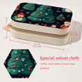 thumbnail image 5 of Christmas Tree Velvet Portable Storage Box with Removable Compartment – Jewelry Display, Earring Holder, Necklace Holder – Great Gift, 5 of 7