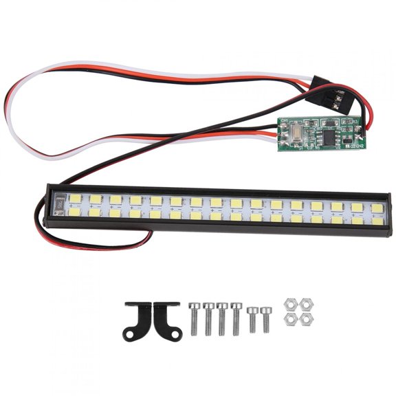 YLSHRF 32pcs Lamp Beads RC Car Roof Lamp RC Crawler Universal LED Light Bar Accessory Length 100mm,RC LED Light,RC Light Bar