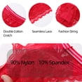 thumbnail image 4 of Cinvik Lace Underwear for Women Low Waisted Sexy Thongs Panties 4XL, 4 of 7