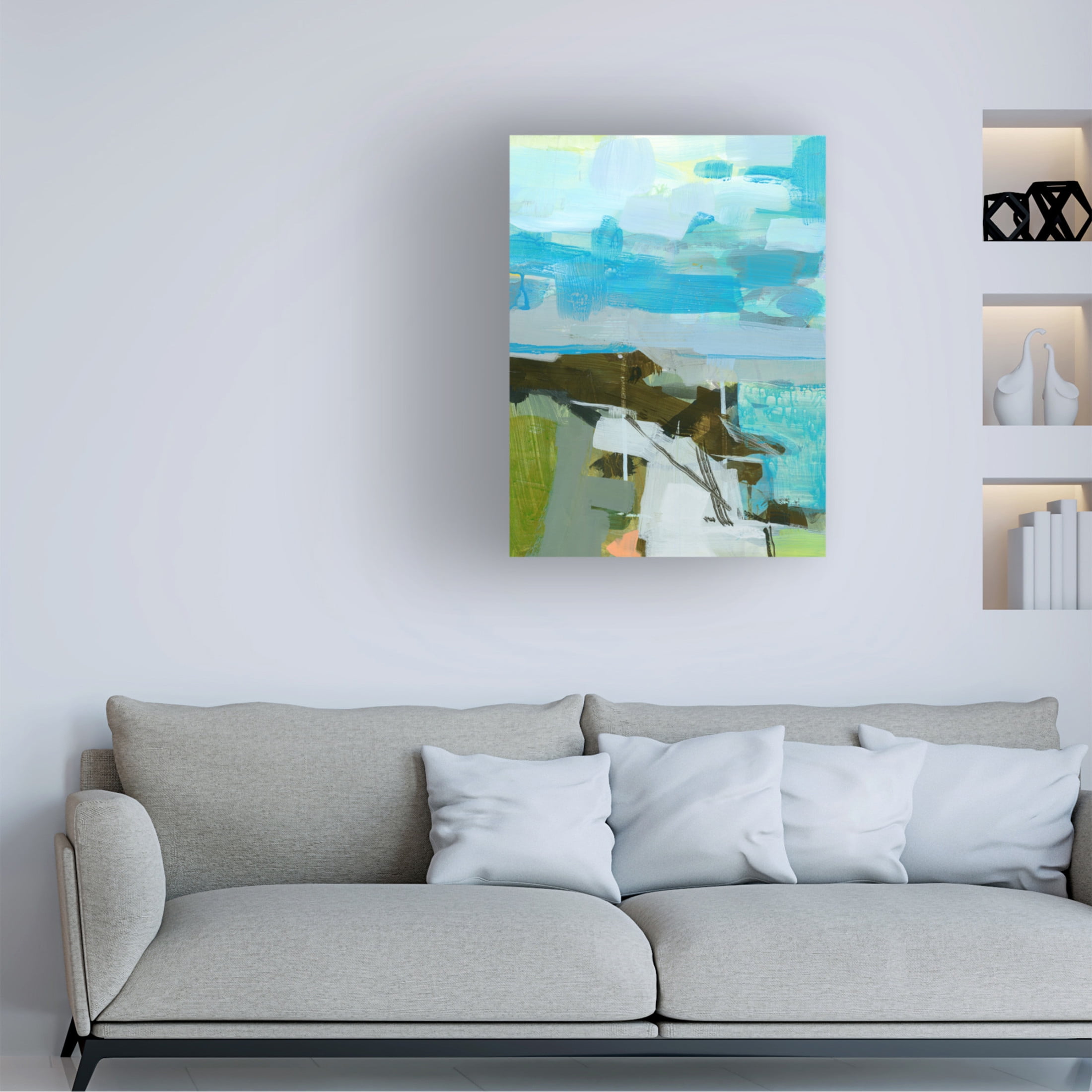 Canvas Wall Art - Kathleen Robbins 'By The Sea' Wall Art for Living Room, Bedroom, or Office Décor by Trademark Fine Art - 35 x 47 Inches
