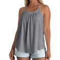 thumbnail image 2 of Tank Tops with Built in Bras for Women, Loose Fit Flowy Cami Top,XL, 2 of 7