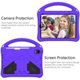 thumbnail image 3 of Case Compatible With iPad Mini 7 (A17 Pro)2024/6th Gen,Kids Friendly,With Handle and Contractible Kickstand,Lightweight Shockproof Rugged EVA Drop-proof Anti-fall Cute Cover Case,Purple, 3 of 6