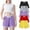 Multicolor e, variant on DAETIROS Girls Play Shorts 5PC,Cotton Solid Casual Drawstring Fashion Girls Summer Shorts Multicolor Size 6 Years