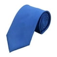 thumbnail image 2 of Cmfcve Blue Tie Business Men Classic Dress T-Shirt Tie Soild Clorl Adjustable Casual Shirt Tie, 2 of 7