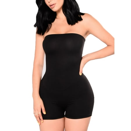 

GuliriFei Summer Women Casual Sleeveless Bodycon Romper Jumpsuit Club Bodysuit Short Pants