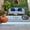 White Blue, variant on Yellow Grey Outdoor Rug 4x6 Ft, Non Slip Washable Area Rug, Farmhouse Watercolor Modern Geometric Patio Rugs Carpet Runner, Large Floor Mat for Indoor/Outdoor Deck Porch Camping