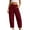 Wine, variant on Women's Sweatpants Lounge with Elastic Waist Ladies' Wide Leg Curved Knife Casual Loose 9-inch Elastic Waist Drawstring Pocket Long Sweatpants Comfy Sweatpants for Women Gifts for Her