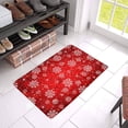 thumbnail image 3 of MKHERT Christmas Characters Crimson Snowflake Doormat Rug Home Decor Floor Mat Bath Mat 23.6x15.7 inch, 3 of 3