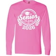 thumbnail image 3 of Inktastic Senior Class of 2026 in White with Graduation Cap Long Sleeve T-Shirt, 3 of 5
