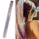 thumbnail image 5 of Tinsel Pelo Hada Brillante Extensiones Con Purpurina Oropel Elegante Clip para El, 5 of 9