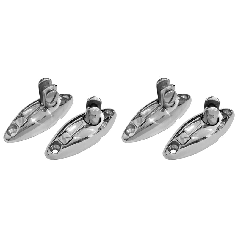 4X Quick Release Bimini Top Swivel Hinge Deck Side Mount 316 Stainless