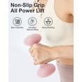 thumbnail image 3 of YOTTOY Dumbbell Set of 2 — 2 lb Each (4 lb Pair) Pink Non-Slip Hand Weights for Women — Home Gym & Full-Body Toning, 3 of 6