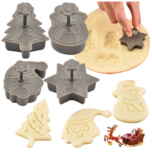 Christmas Cookie Three- Spring Pressing Cookie Baking Fob Seal Vegetable Bags for Vacuum Sealer Handheld Bag Sealer Mini Mylar Vacuum Seal Bags