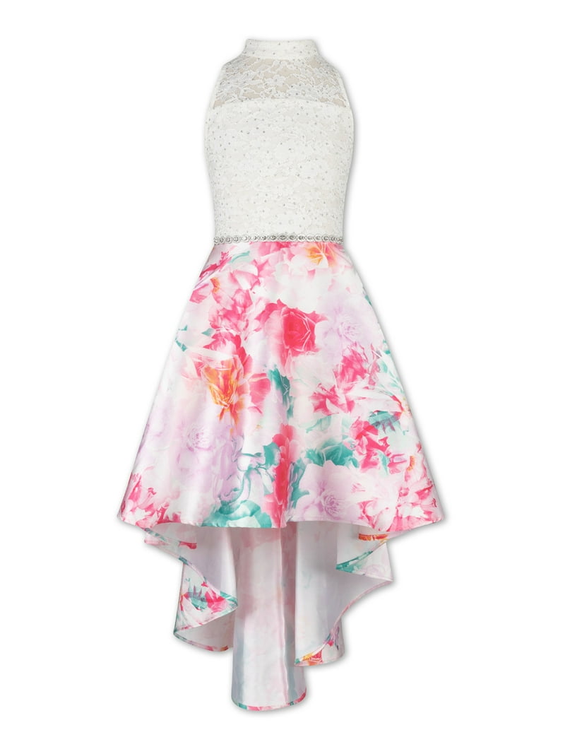 Speechless Girls' Sleeveless Maxi Cotton Dress - Smocked Bodice, Ruffled Skirt, Lined, For Tweens 7-16