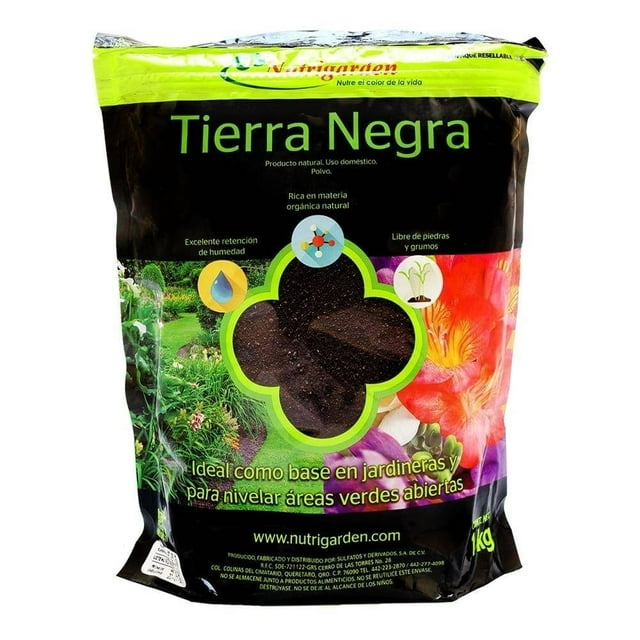 Tierra Negra Nutrigarden para Jardineras y Áreas Verdes 1 Kg