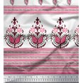 thumbnail image 2 of Soimoi Modal Satin Fabric Stripe & Paisley Panel Fabric Prints by Yard 42 Inch Wide, 2 of 2