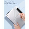 thumbnail image 3 of 1pc Pure White Silicone Painted Tablet Protective Case With Pen Slot, Shockproof, Sleep/wake Function, Compatible With Samsung Ipad, 3 of 4