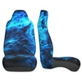 thumbnail image 3 of Sikiie Ice Blue Fire Wolf Car Seat Protector 2 Pack Car Seat Cushion Mat, Car Seat Covers for SUV, Truck, Van, 3 of 7