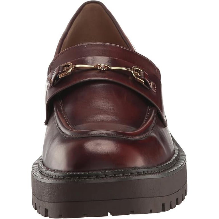 Sam Edelman Brandy Leather Women’s Loafers Sz 6.5 M New Sam Edelman Laurs Spiced Brandy Rounded Toe Slip On Chunky  main image 2
