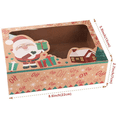 thumbnail image 5 of 2X Christmas Cookie Boxes with Window, Holiday Cookie Boxes for Gift Giving, Pastry, Candy, Favors,Christmas Boxes, 5 of 8