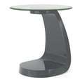 thumbnail image 3 of Furniture of America Maore Glass Top End Table, Gray, 3 of 6