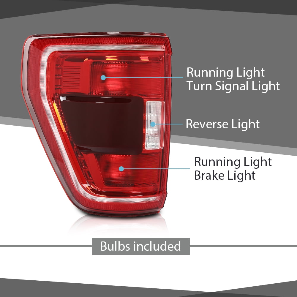 Left Driver Tail Light Lamp W/Blind Spot Fit For 2021-2023 Ford F150 F-150 XLT