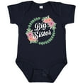 thumbnail image 3 of Inktastic Big Sister with Flower Circle Girls Baby Bodysuit, 3 of 5