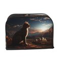 thumbnail image 2 of Haiem Pyramid Desert Cat Print Toaster Covers 2 Slice Wide Slot,Bread Dust Cover & Fingerprint Protection,Bread Machine Cover,Appliance Covers, 2 of 7