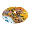 thumbnail image 2 of Bingfone Christmas Tree Skirt Mat Christmas Decoration Interior 30"-Animals On Noah'S Ark1, 2 of 8