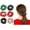 color 1, variant on Valentine's Day Hair Scrunchies, 4 count Fabric Elastic Hair Ties with Heart , and Red Holiday Design for Women and Teens