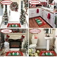 thumbnail image 5 of Buffalo Plaid Xmas Trees Merry Christmas Door Mat 30"x17" Red, Seasonal Xmas Door Mat Non-Slip Washable Low-Profile Indoor Outdoor Winter Holiday Doormat, 5 of 6