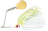 QUAD BLADE SPINNERBAIT   3/8oz  COLOR HOT PINK & PEARL WHITE