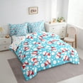 thumbnail image 3 of Castle Fairy Kids Children Cartoon Snowman Twin Bedding Sets 7-Piece,Merry Christmas Bedding Comforter Set Microfiber,Polka Dots Breathable Sheet Sets,Breathable Home Decor,Reversible, 3 of 8