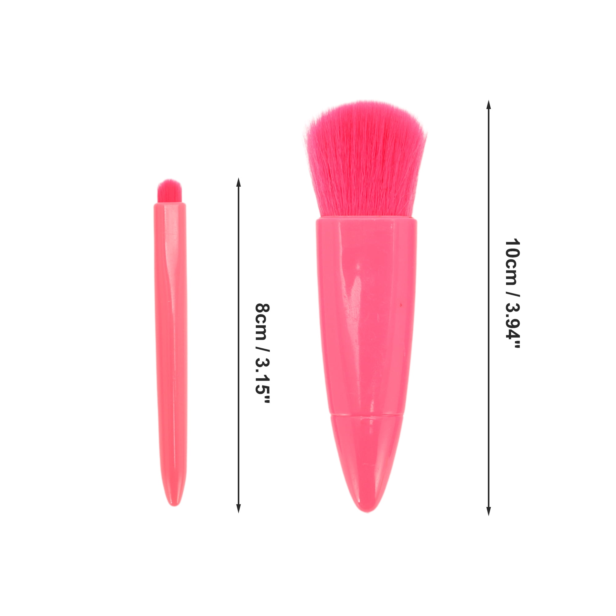 Unique Bargains 1 Set Convenient Makeup Brush Kit for Bathroom Red