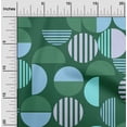 thumbnail image 2 of oneOone Cotton Cambric Dark Green Fabric Geometric Sewing Craft Projects Fabric Prints By Yard 42 Inch Wide, 2 of 4