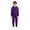 Purple, variant on WAYUTE Girl's Halloween Long Sleeve Zip Up Hooded Jumpsuits Solid Color Soft Breathable Straight Leg Romper for Toddler Kids Festival Party,Grey,Size 5 Y-6 Y