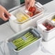thumbnail image 2 of Inteprter Cocina de plástico limpia y ordenada con soluciones de almacenamiento fáciles de instalar Amplia gama de tamaños Contenedores de Organizadores de utensilios de cocina gris L, 2 of 6