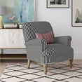 Woven Paths Jaya Accent Chair in Black Stripe