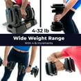 thumbnail image 6 of Teeter ProFlex 432 Adjustable Dumbbell Weight Set, 8 in 1 Free Weights 4 to 32lb, Quick-Set Grip Handles, Home Gym Space Saver, 6 of 7