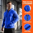 thumbnail image 6 of Men Zip Up Hoodie Full Zip Sweatshirt Jacket, Drawstring Hood Pockets Athletic, Casual Winter Coats, 6 of 7