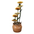 thumbnail image 5 of Sunflower Metal Fountain with Galvanized Finish - Outdoor, 5 of 5