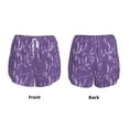 thumbnail image 5 of Picia Lavender Flowers Pattern Women's 2 in 1 Athletic Running Shorts High Waisted Workout Casual Gym Sweat Shorts with Comfy Liner Zipper Pockets-Medium, 5 of 9