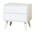 thumbnail image 5 of Mid-century style - Recessed handles - Master bedroom - Functional white nightstand, 5 of 5