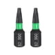 thumbnail image 1 of Uxcell 2pcs Punta de Destornillador Cuadrada SQ0 1/4" Hex Shank 25mm/1" Longitud Magnética Cabeza de 4 Puntos Puntas Hexagonales de Acero S2 Grado Industrial Puntas de Taladro Eléctrico, 1 of 7