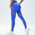 thumbnail image 2 of Duoif Women's Hollowed Out High Waisted Yoga Pants for Running and Fitness Womens Bottoms Blue M, 2 of 8