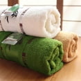 thumbnail image 3 of Quick Dry Bamboo Fiber Bath Sheets Soft Absorbent Thick Bath Sheets Washable Quick Drying Large Bath Towel Lightweight, Green, 3 of 7