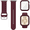 Claret, variant on 3-in-1 Compatible for Apple Watch Band 40mm 41mm 42mm 44mm 45mm 46mm, Soft Silicone Sport Strap for iWatch Series SE 11 10 9 8 7 6 5 4 3