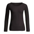 thumbnail image 4 of Daznico Womens Tops - Women's See Through Long Sleeve Seamless Arm Top Mesh Shirt Blouse - Shirts for Women,Color:Black,Size:XXL, 4 of 4