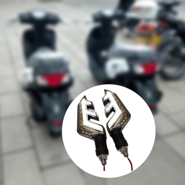 Luces de motocicleta, lámpara intermitente de tercera línea, piezas de reparación, luz trasera universal de señal de Premium para motocicletas de